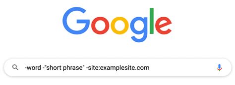 google how to exclude words|Google Search Operators: In.